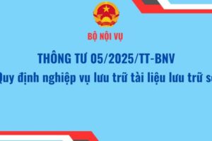 Thông tư số 05/2025/TT-BNV không chỉ có vai trò quan trọng trong lĩnh vực lưu trữ tài liệu số